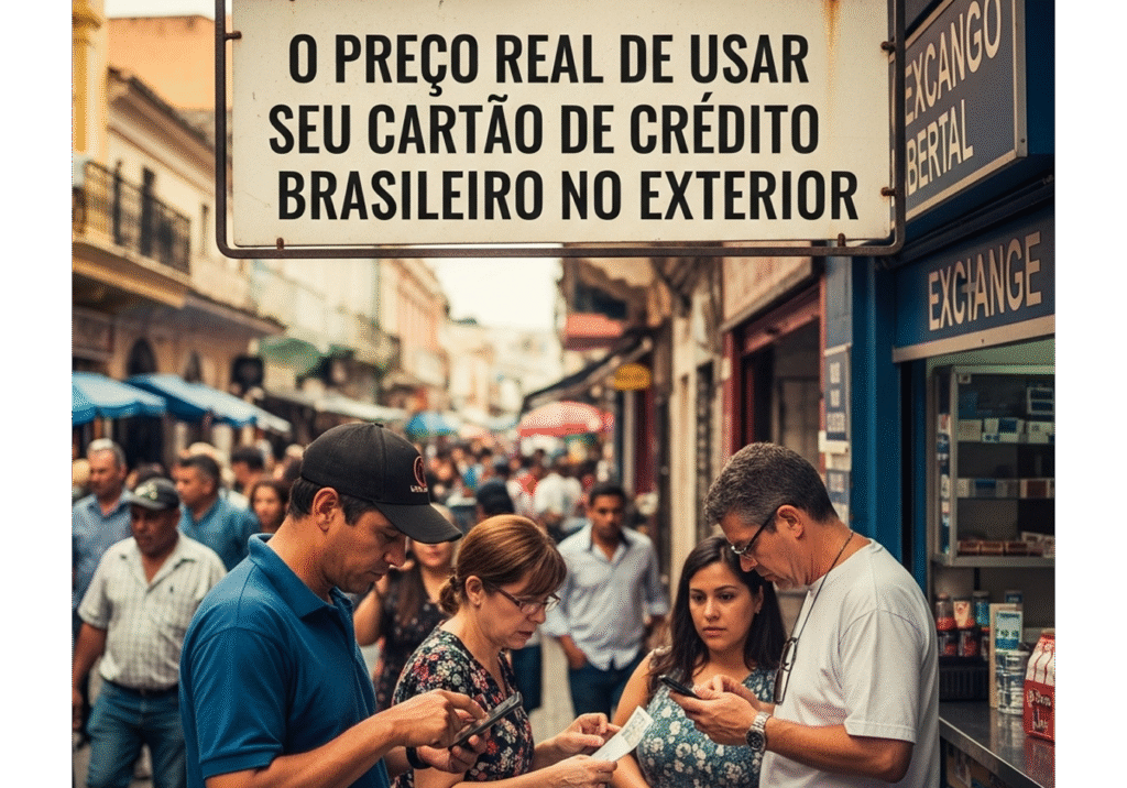 O preço real para usar um cartão de crédito brasileiro no exterior