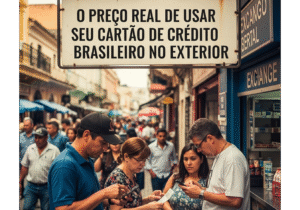 O preço real para usar um cartão de crédito brasileiro no exterior